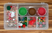 Play Dough Sensory Kit - Christmas Gingerbread Village Wonderland