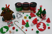 Play Dough Sensory Kit - Christmas Gingerbread Village Wonderland