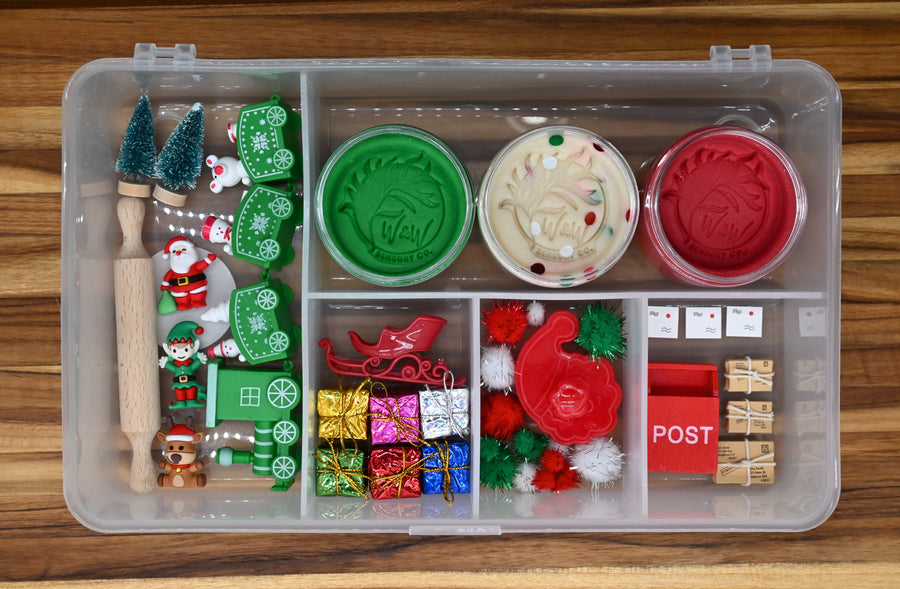 Play Dough Sensory Kit - Christmas Santa's Magic Workshop Creator Kit