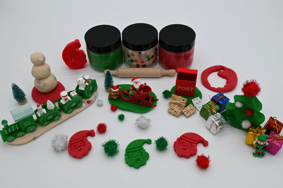 Play Dough Sensory Kit - Christmas Santa's Magic Workshop Creator Kit